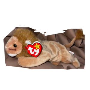 ROARY TY Beanie Baby RARE with tag error